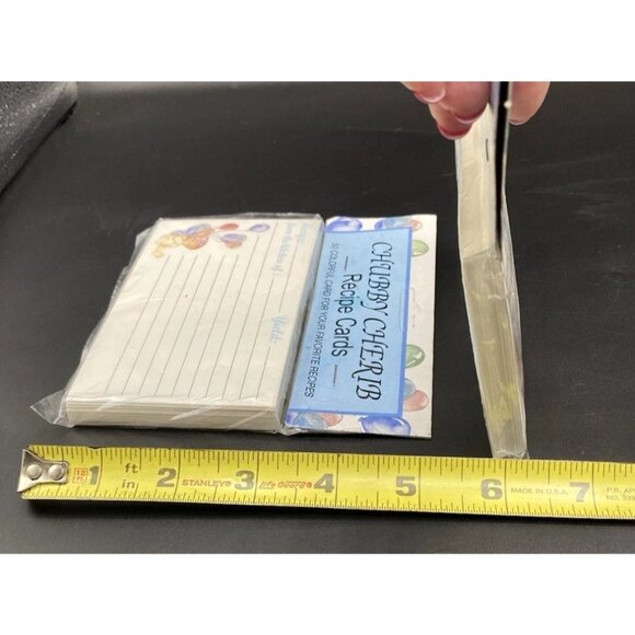 Chubby Cherub Recipe Cards 5x3 Lot of 2 Packs 50 Each Vintage NOS Home Cook Chef - Picture 8 of 13